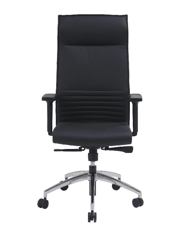 Fauteuil Président BRICE cuir synchrone - cuir noir_1