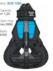 Grappins polypes SCE 1250 Bakker Hydraulic Products BV - ScrapKing SCE, matériaux de qualité_1
