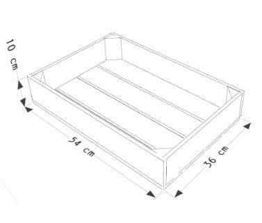 S1 - Caisses en bois - Simply A Box - L36 x H10 x P54 cm - bois brut ou 6 coloris de lasure à l'eau_1