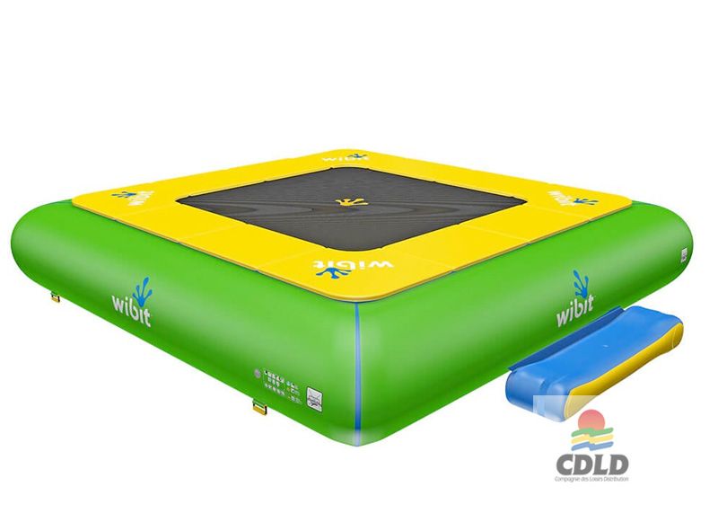 Trampoline aquatique gonflable modulaire Wibit - rectangulaire, 6x5x0,90m, 3 personnes_1