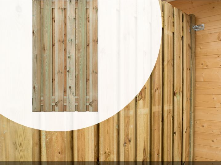 Panneaux de jardin en bois imprégné - 180 cm - 21 lames - 5 largeurs disponibles_1