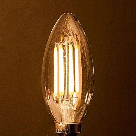 Ampoule vintage à LED C35 E14 4W - Filaments apparents - Style Edison_1