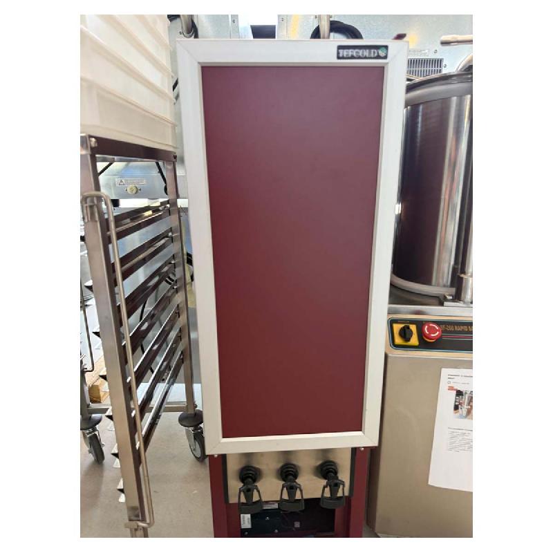 Distributeur de vin Rouge RAL3005 /- +3 à +9 °C - 80 L | Tefcold - DKS95-3/10L_DE | Destockage_1