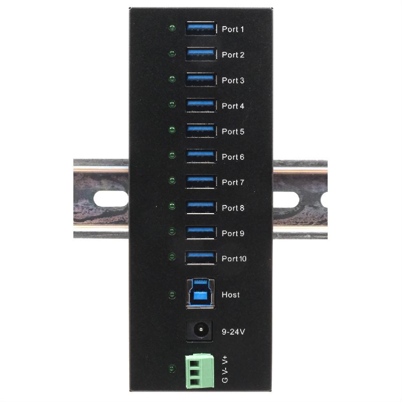 EXSYS EX-11230HMS HUB 10 ports USB 3.2 Gen 1 Din-Rail Kit et mur VIA VL811+ Chipset_1