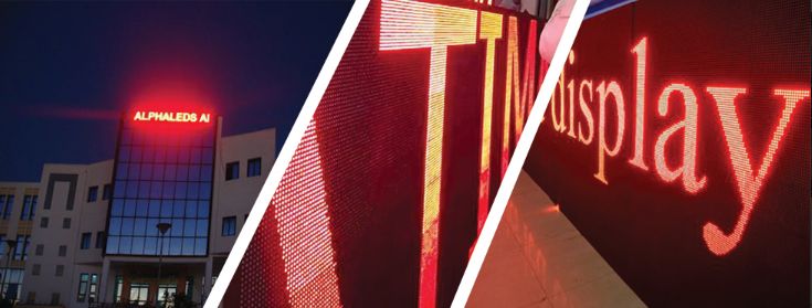 Journal lumineux - monochrome et multicolore - affichage LED avec zones multiples et contrôle intelligent_1