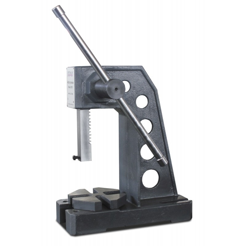 Presse manuelle Optimum DDP 10 - 3359011 - précision robuste avec enclume pivotante et construction en fonte grise_1