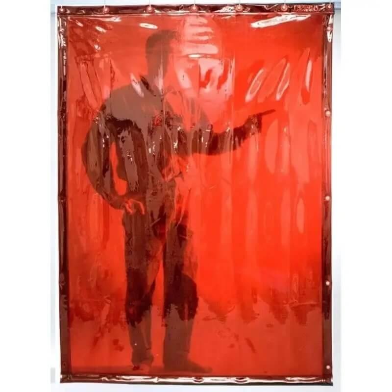 Rideau de soudure orange CEPRO largeur 140 cm - Hauteur 160cm_1
