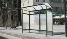 Abri Bus Andria Savone Pise Parme - Buff'hyeres Collectivités - Acier Galvanisé et Polycarbonate_2