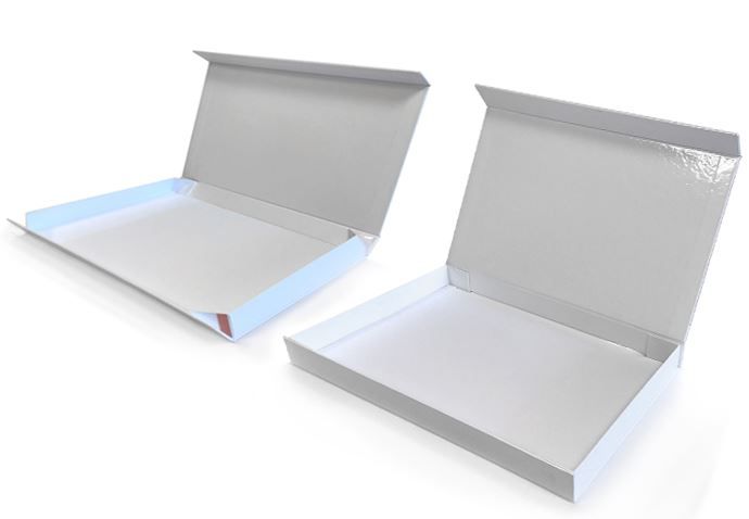 Boîte coffret pliable - stockage à plat - personnalisable avec habillage et calage - dimensions 227x305x35_1