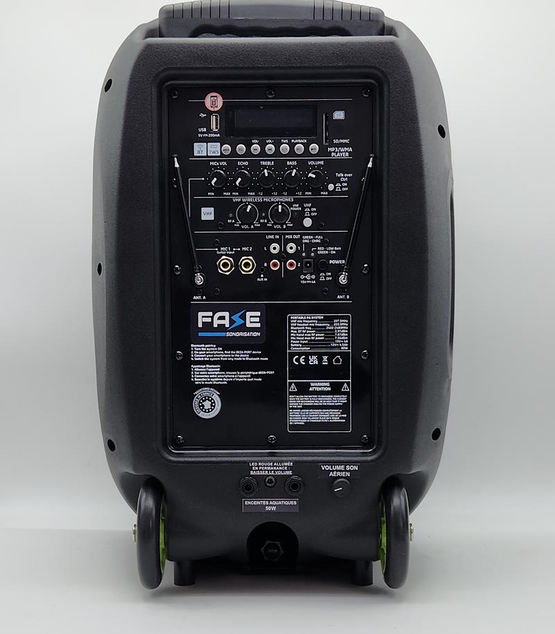 Sonorisation aquatique Aqua 350 TWS - 350 Watts avec amplificateurs intégrés et fonctionnalités Bluetooth_1