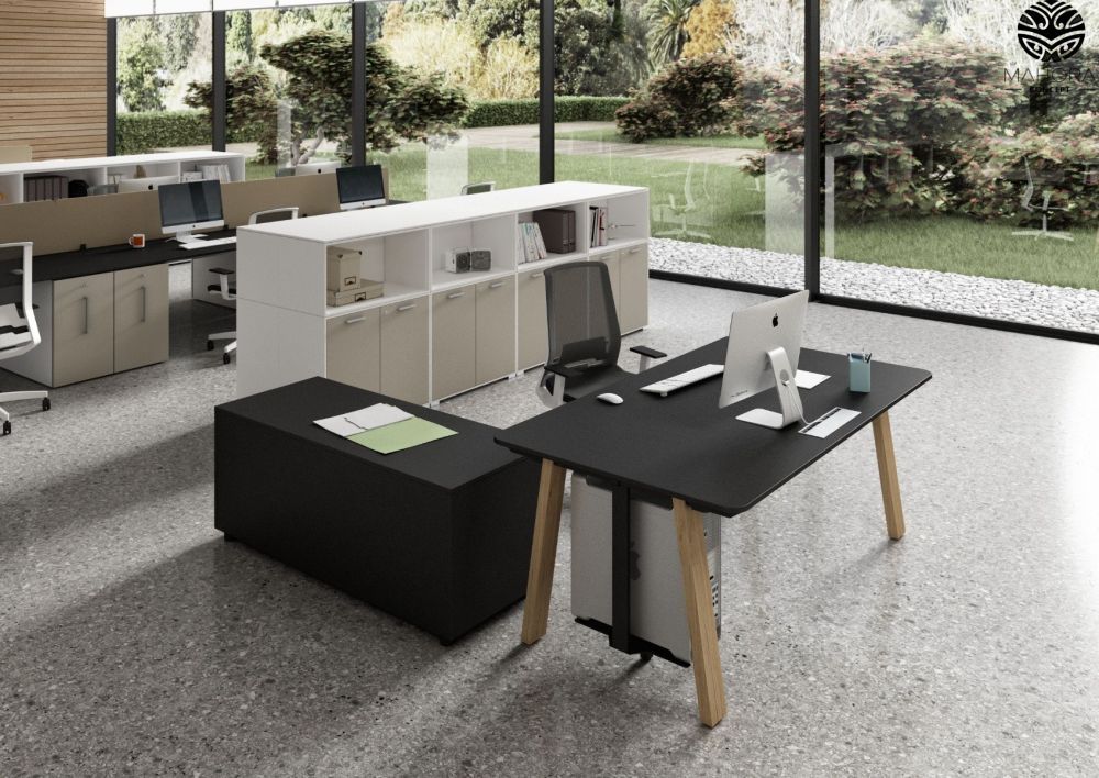 Take Off Country - Bureau open space Mahora - Plateau mélaminé - Design scandinave, multiples configurations_1