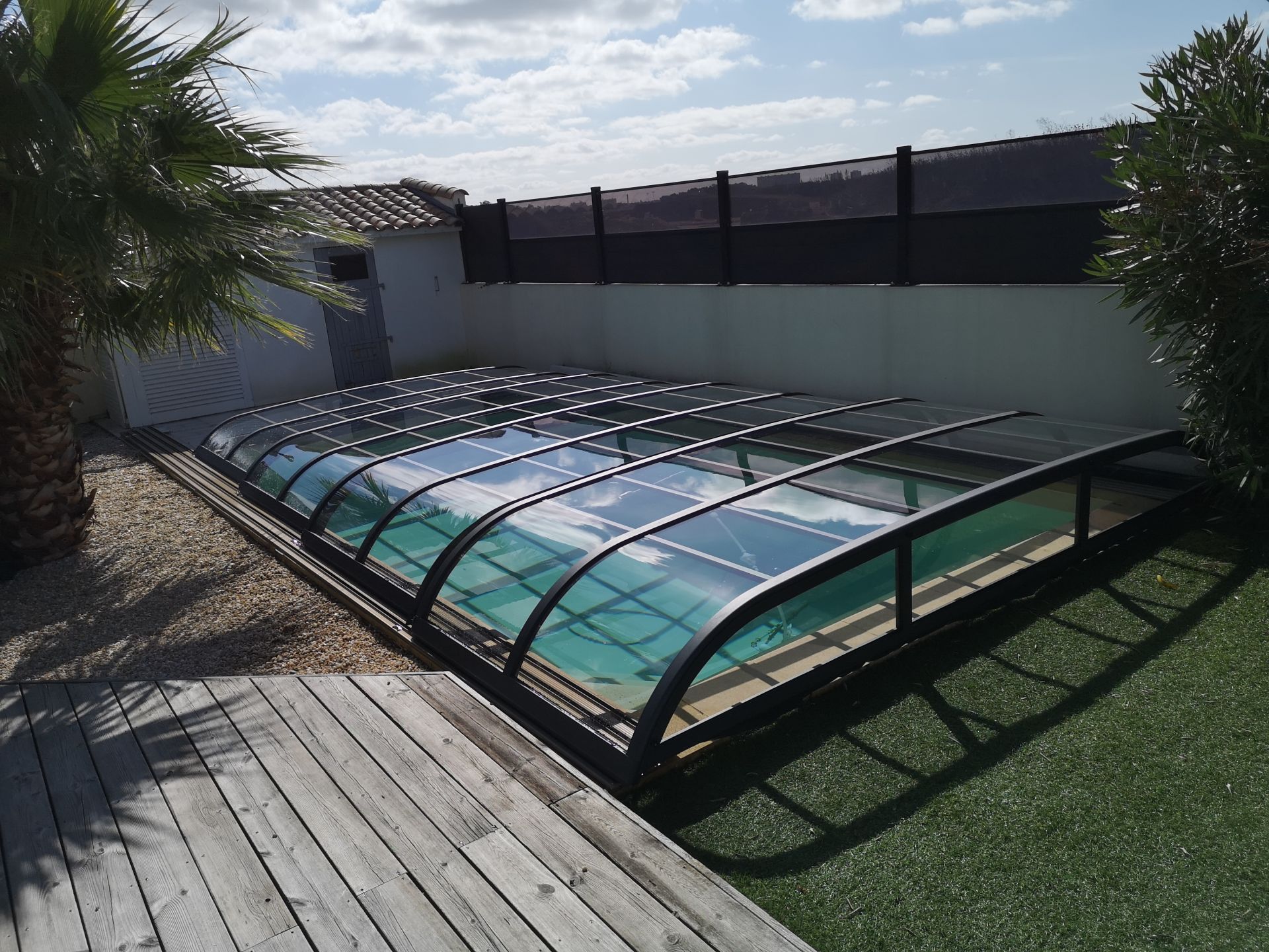 Abri de piscine arrondi optic_2