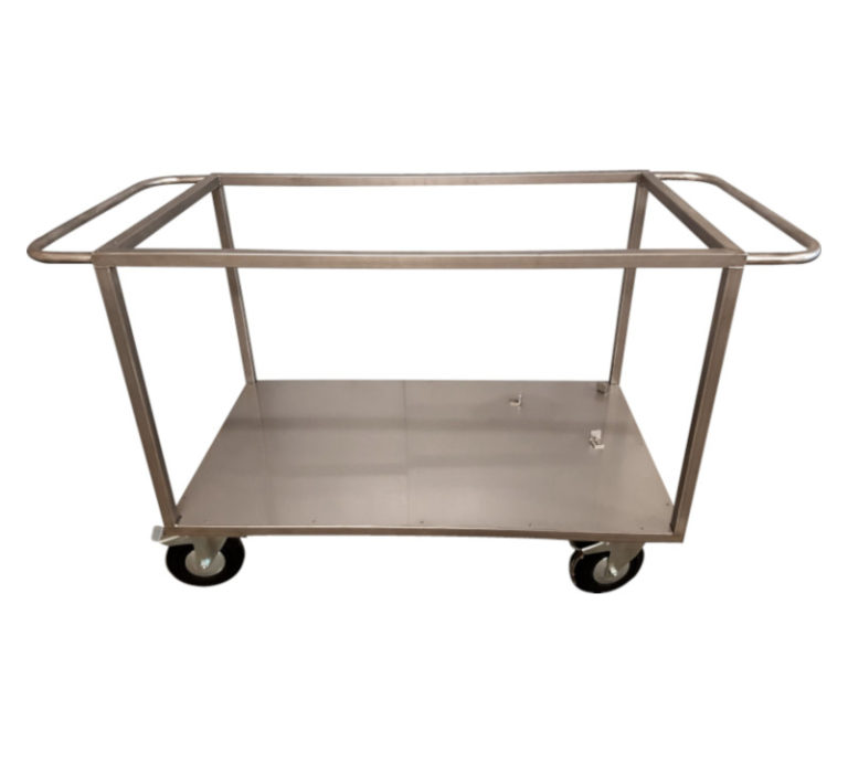 Chariot tourne broche inox pratique, esthétique et personnalisable mobigrill : l'accessoire pour travailler partout confortablement_1