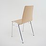 Chaise 109 Ordinaire - empilable par 10 pièces - Meubles Gaille SA - bois multi-couches et acier chromé_1