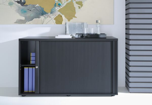 Armoire à rideaux compacte et élégante pour bureaux modernes_1