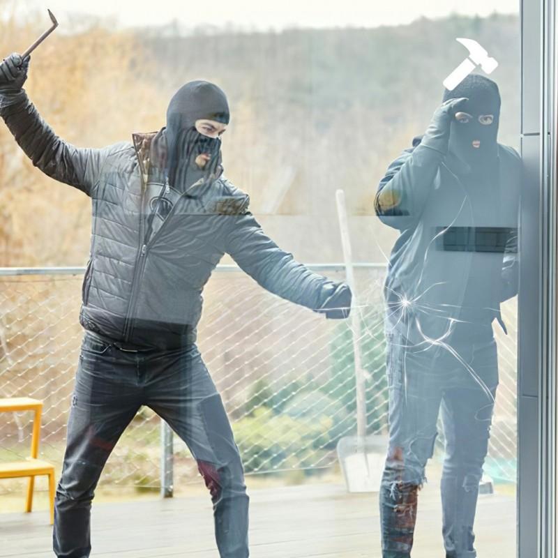 Film de sécurité anti-effraction pour fenêtre - SECU120-INC - 120 microns, incolore, norme EN 12600_1