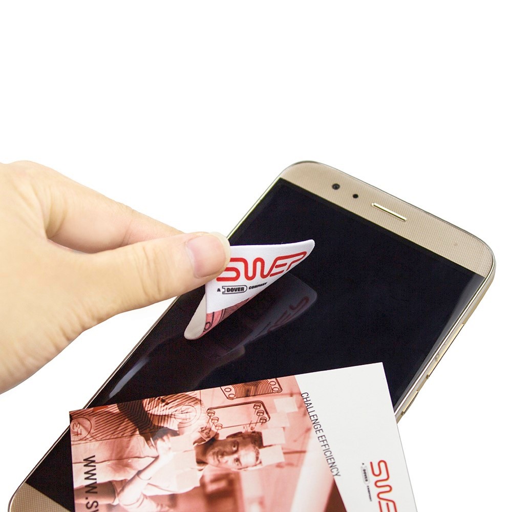 Sticker Cleaner Microfibre - Patch nettoyant personnalisable en microfibre anti-microbienne pour écrans tactiles_1