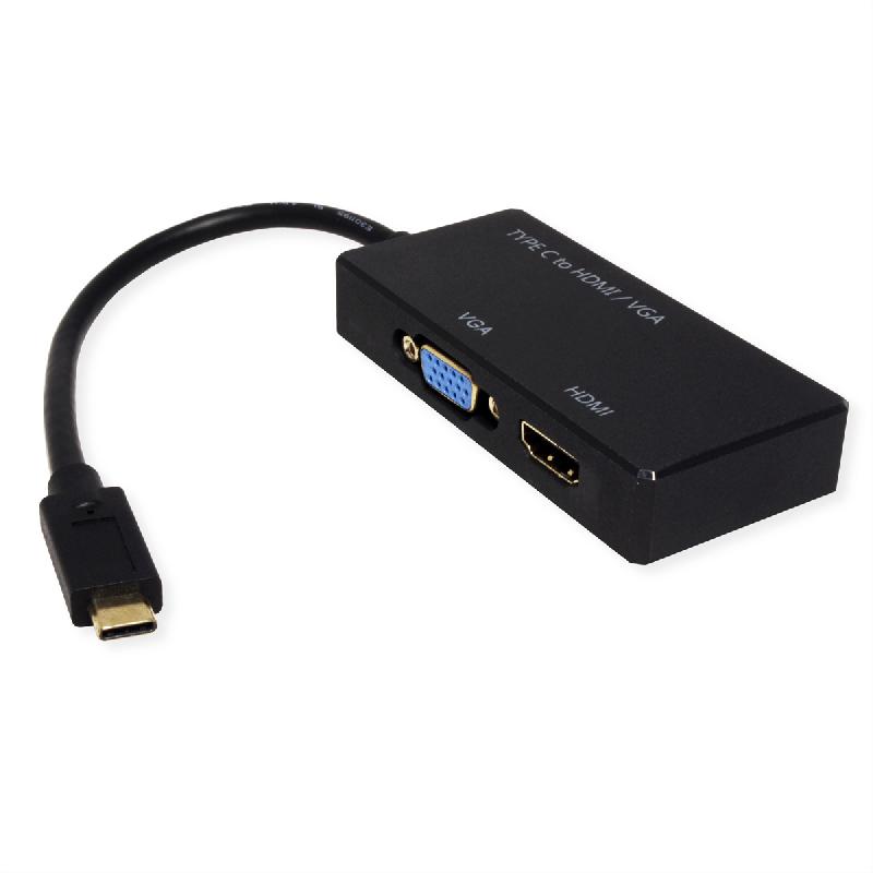 Value adaptateur usb 3.2 gen 2 type c - vga + hdmi_1