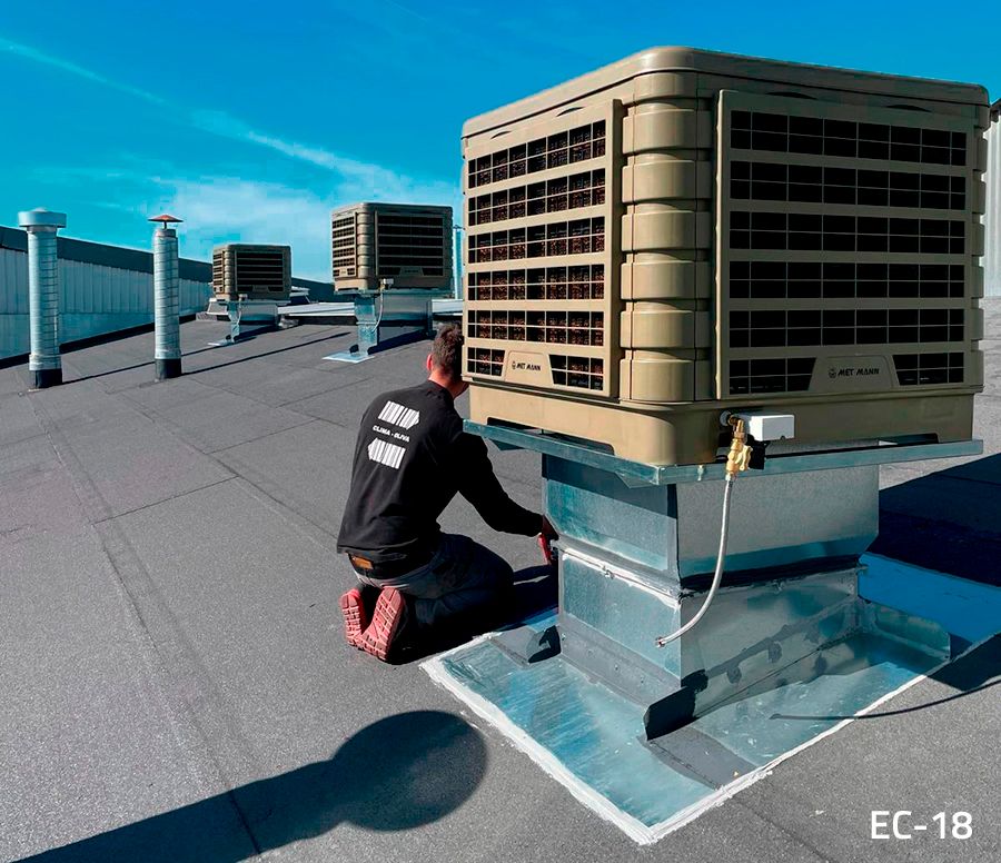 Climatiseur évaporatif industriel ECO COOLER - Ventilateur axial, débit de 10 080 m3/h à 19 080 m3/h_1