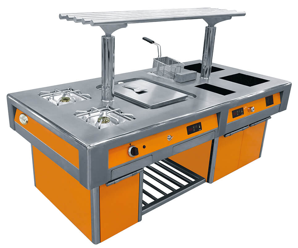 Fourneau professionnel sur-mesure : Elite - Fourneaux monobloc de 2×3 mm d'épaisseur_1