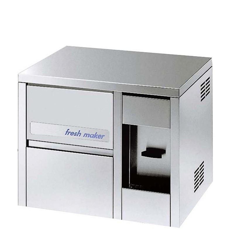 Machine à glaçons pleins 22kg/24h réserve 4kg avec distributeur d'eau condenseur eau Brema_1