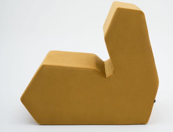 Pouf d'accueil chauffeuse ergonomique - ref : Shape_1