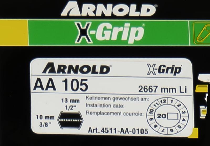 Courroie hexagonale X-Grip de type AA 105 - catégorie trapézoïdale_1