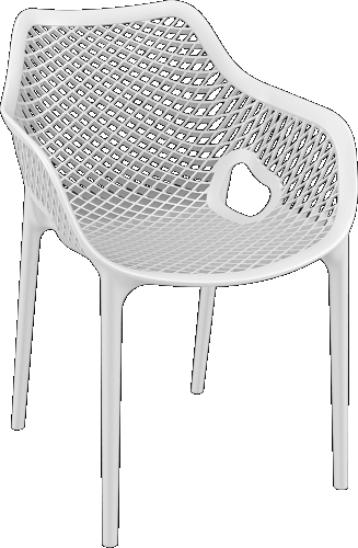 Fauteuils empilables - Lot de 4 - AIR polypropylène_1