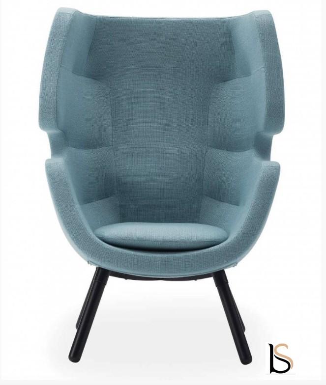 Fauteuil Moai - Softline - Feld Bleu clair_1