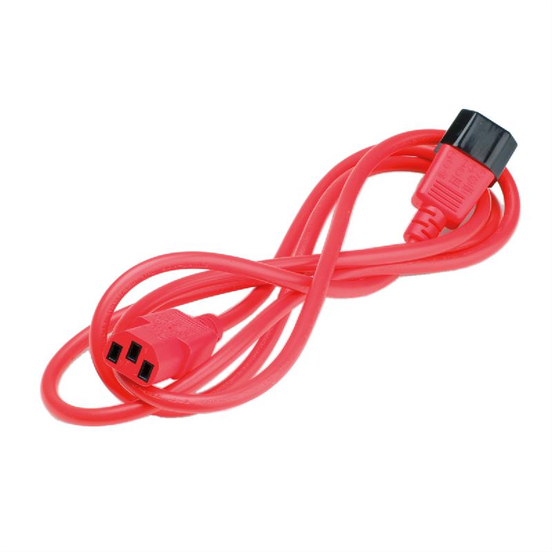 ROLINE Câble d'alimentation, IEC 320 C14 - C13, rouge, 0,8 m_1