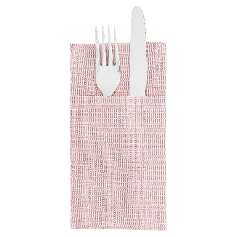 Serviette kangourou airlaid bordeaux 40x40cm par 700_1