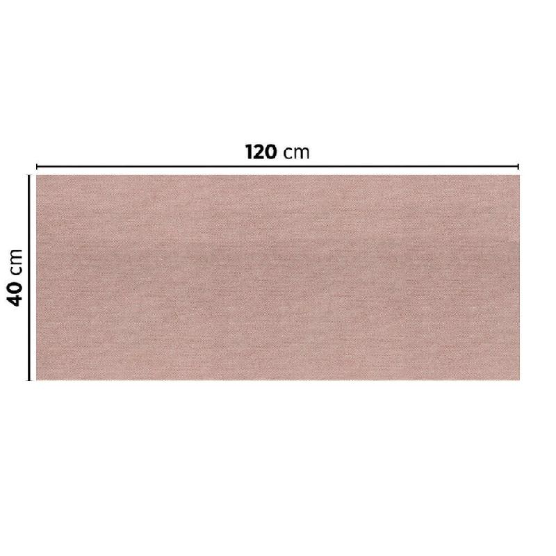 Tête-à-tête pliée en V intissé effet tissu chocolat 40x120cm - par 400_1
