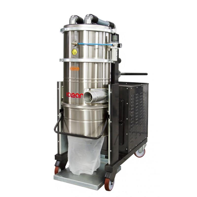 Aspirateur industriel Coynco iClean CAR 1155 P - double turbine triphasée 5.5 kW - nettoyage automatique et filtration HEPA_1