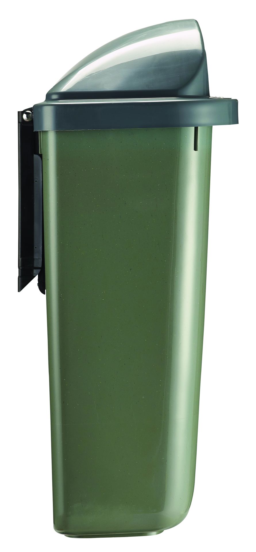 Corbeille murale Xerios Green - 50L en polypropylène recyclé avec verrouillage et décrochage intégral_1