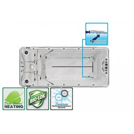 Swimspa Fitness 2 - Spa de nage 500 x 228 x 126 cm avec technologie Current Lift et 4 turbo jets_1