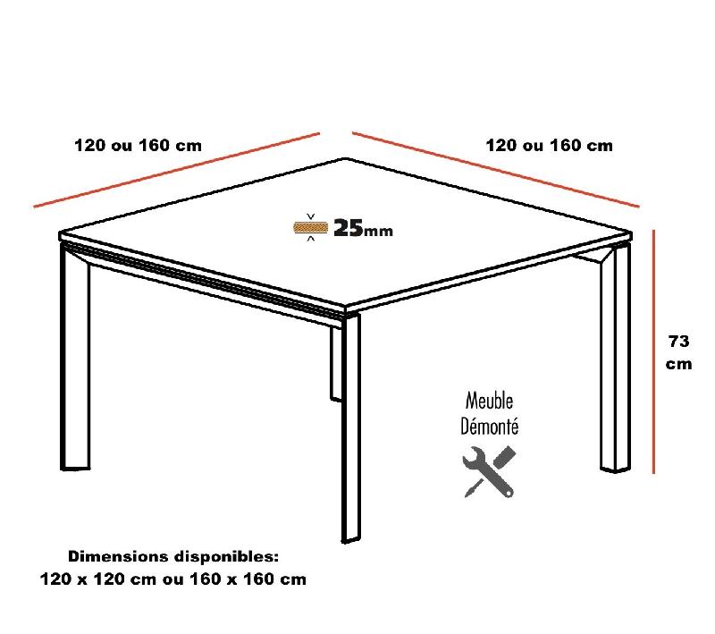 Table de réunion 4 à 8 personnes Star - Mobel Linea - 120, Anthracite, Wenge_1