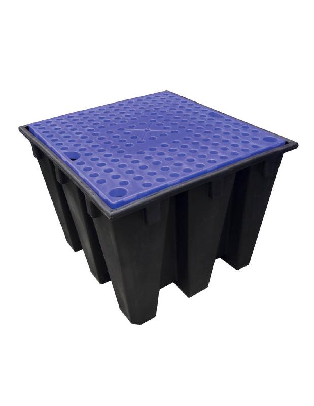 Bac de rétention PE ECO 1100 litres + Caillebotis - Caillebotis plastifié_1