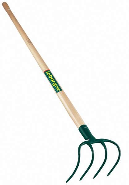 Croc à fumier - 4 dents - manche bois certifié PEFC 100%_1