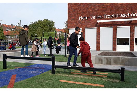 Poutre d'équilibre - Proludic - 4,70 m de largeur - JPS14-M - Parcours Santé Métal - dès 6 ans_1