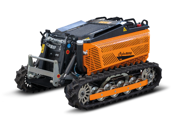 Tondeuse porte outils télécommandé RoboMINI - à chenilles - Travailler sur des pentes jusqu'à 50° - Transmission Hydraulique_1