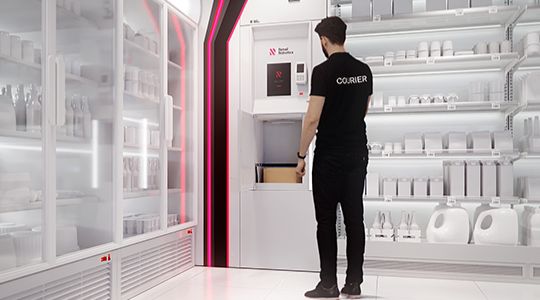 Casier consigne robotisée pour colis - PickupHero Retail Robotics - idéal pour PUDO dans les commerces de proximité_1