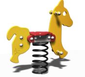 Jeu à ressort cheval - cbr01pe - Crea Equipements - Âge 2 à 6 ans - 950x950x350 mm_1