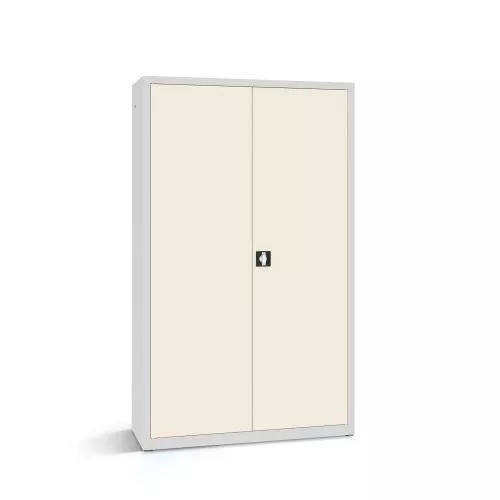 Armoire  de bureau métallique - 4 étagères, 120 cm de largeur_1