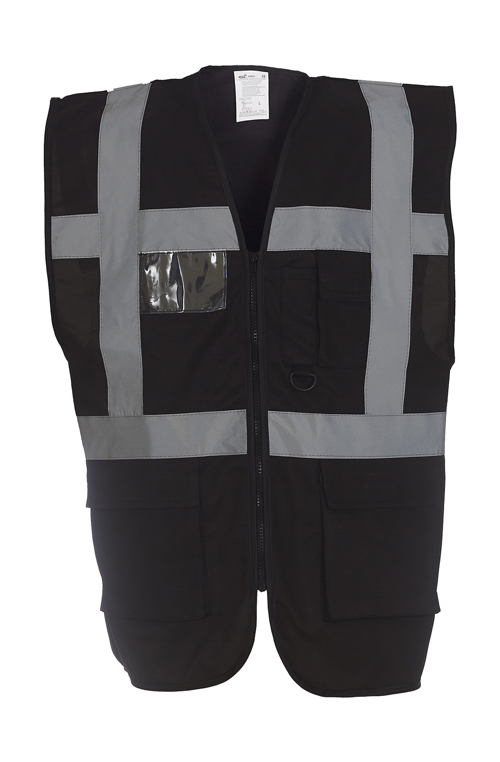 Gilet de sécurité noir - haute visibilité - marquage réfléchissant SECURITE - du S au 5XL_1