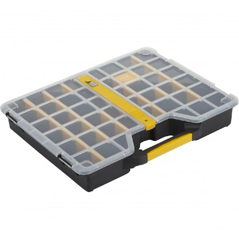 Mallette plastique ALLIT – cadenassable, 46.5 x 7.2 x 37.3 cm - 43 compartiments avec séparateurs amovibles_1