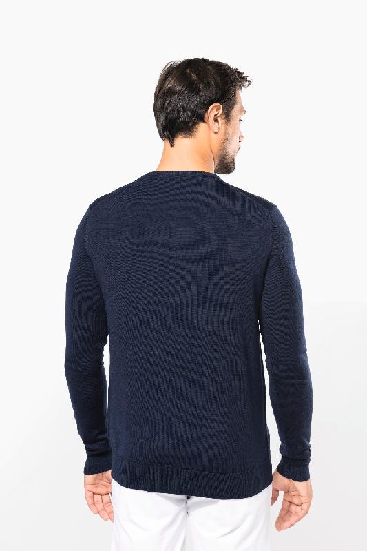 Pull Mérinos col V homme - Réf: PK910 - Kariban Premium - 100% laine extra-fine peignée_1