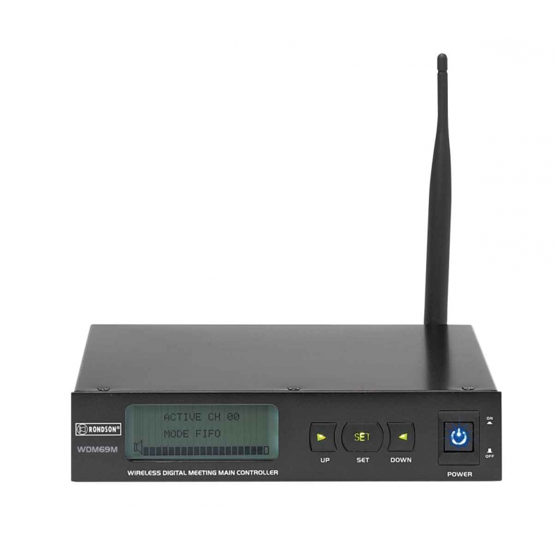 Système de conférence sans fil complet - RONDSON WDM69-2 avec valise de transport et chargeur pour 12 micros_1