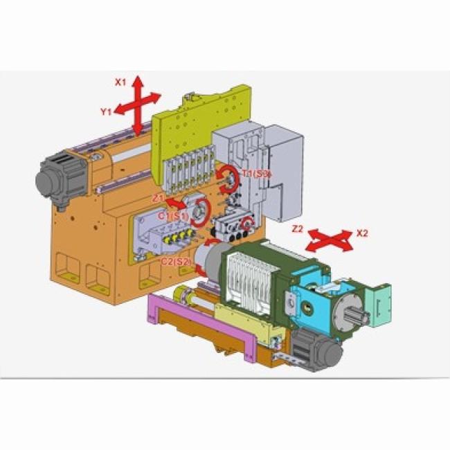 Tour CNC horizontal à banc incliné QUICKTECH - MINIMAX S20 - multiaxes pour pièces complexes_1