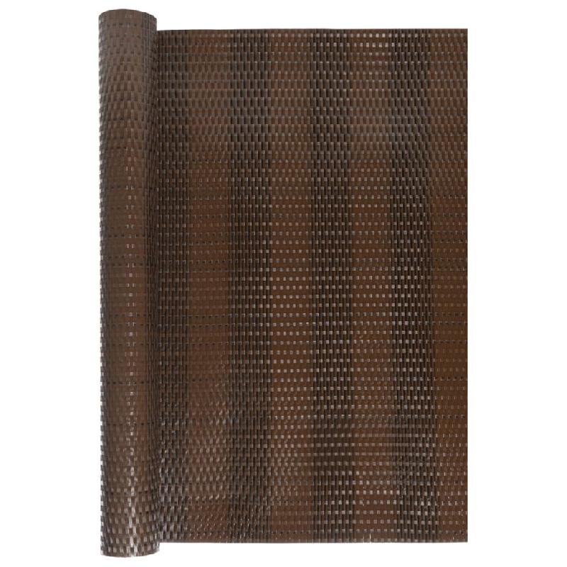 Vidaxl paravent de balcon brun et noir 1000x80 cm résine tressée 156262_1