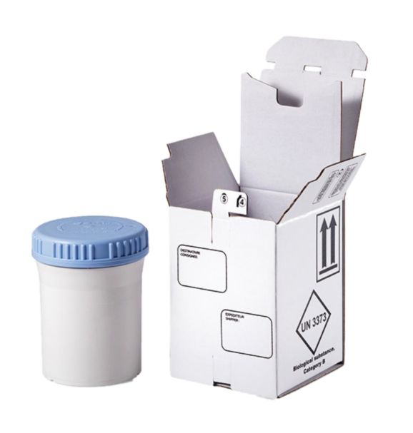 Boîte de transport à rabats KIT 1000 ML - UN 3373 - Certifiée ADR/IATA P 650 pour substances biologiques catégorie B_1